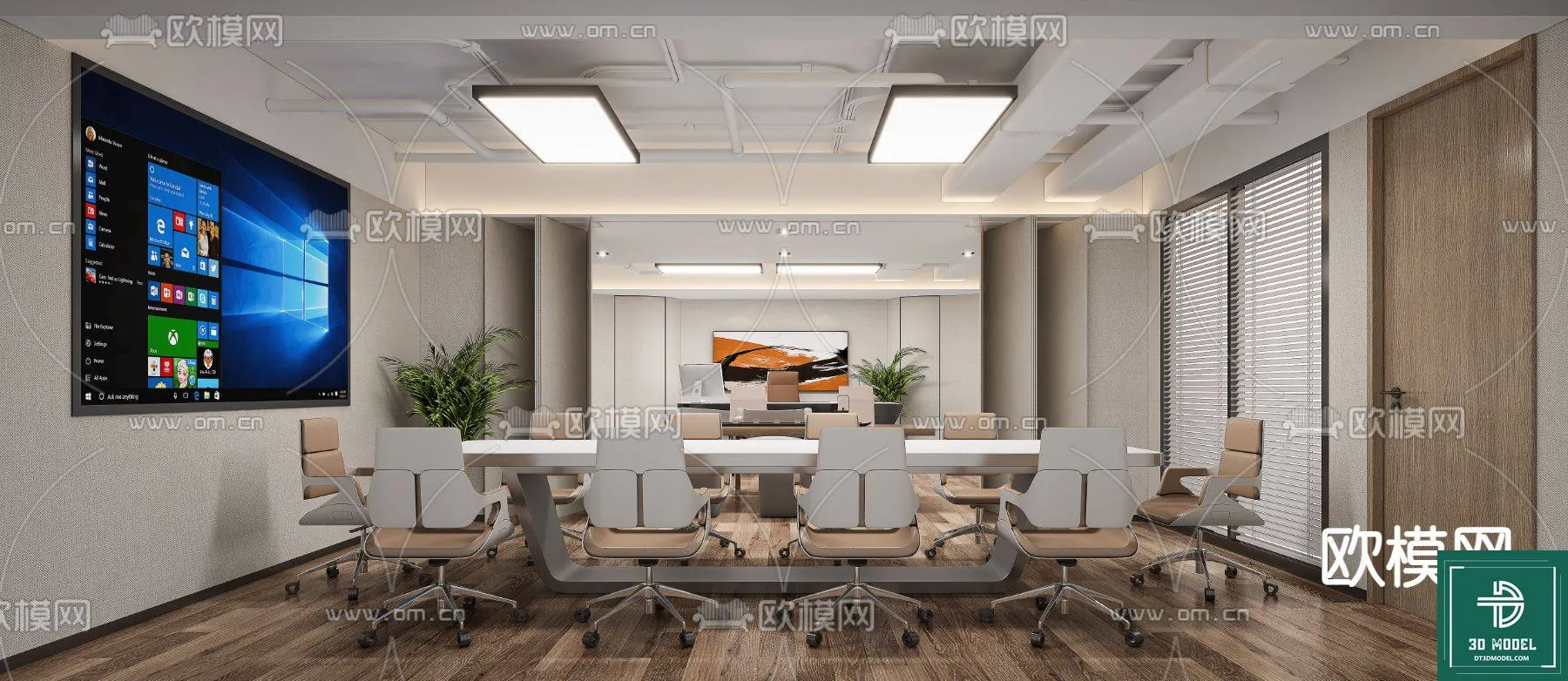 Meeting Room 3D Scene - Interior Design - 102