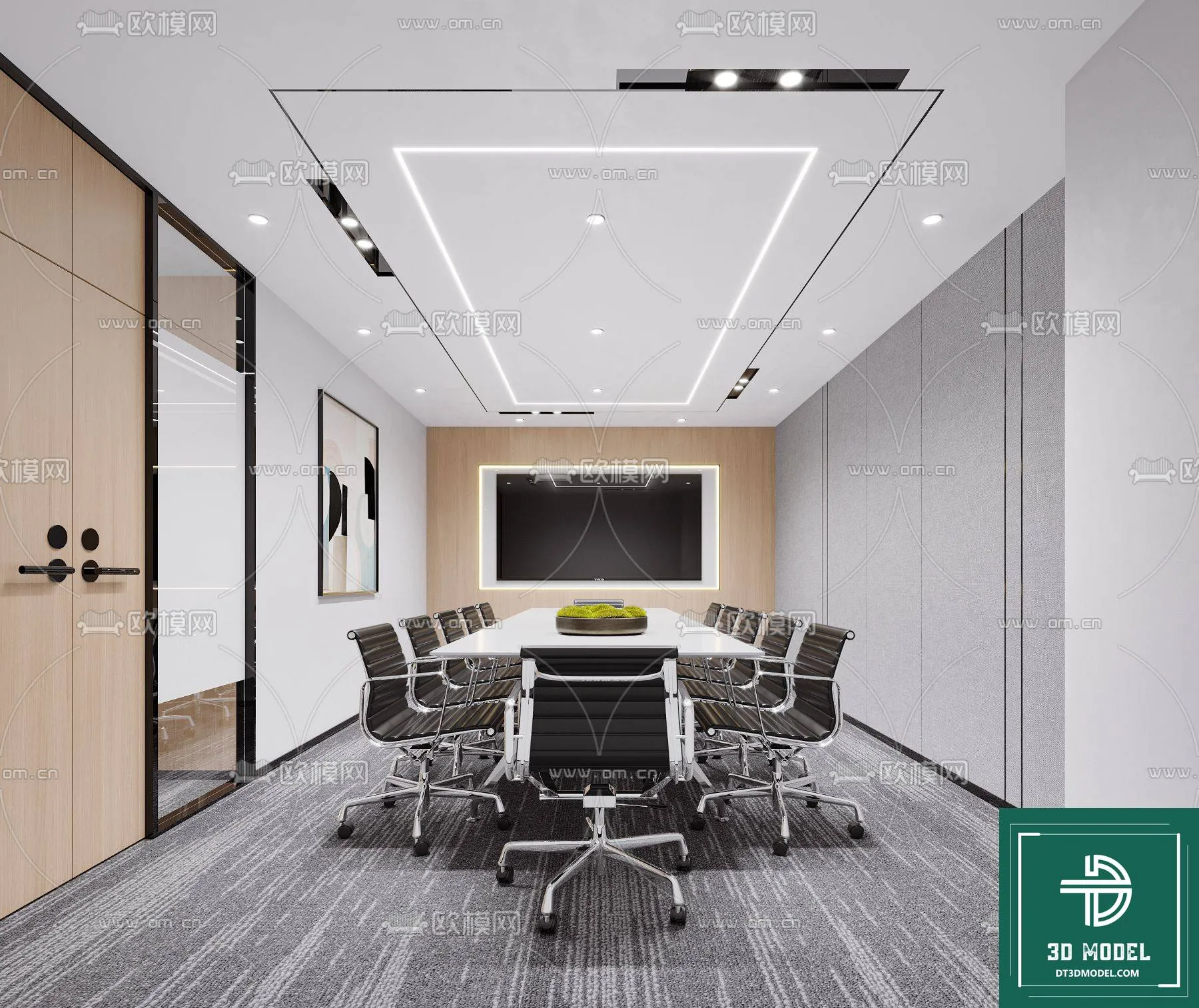 Meeting Room 3D Scene - Interior Design - 104