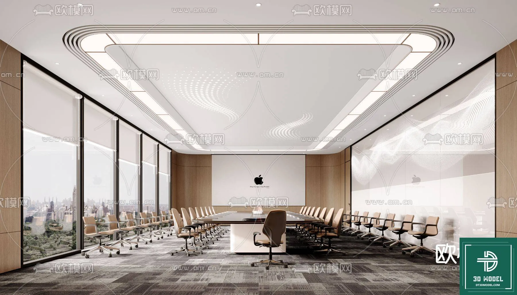 Meeting Room 3D Scene - Interior Design - 107