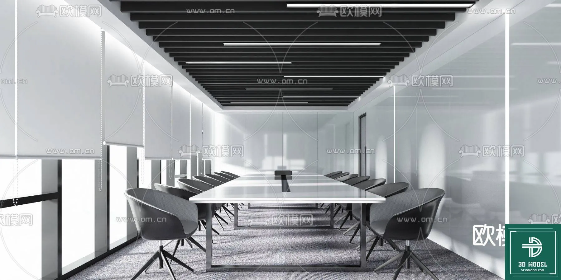 Meeting Room 3D Scene - Interior Design - 108