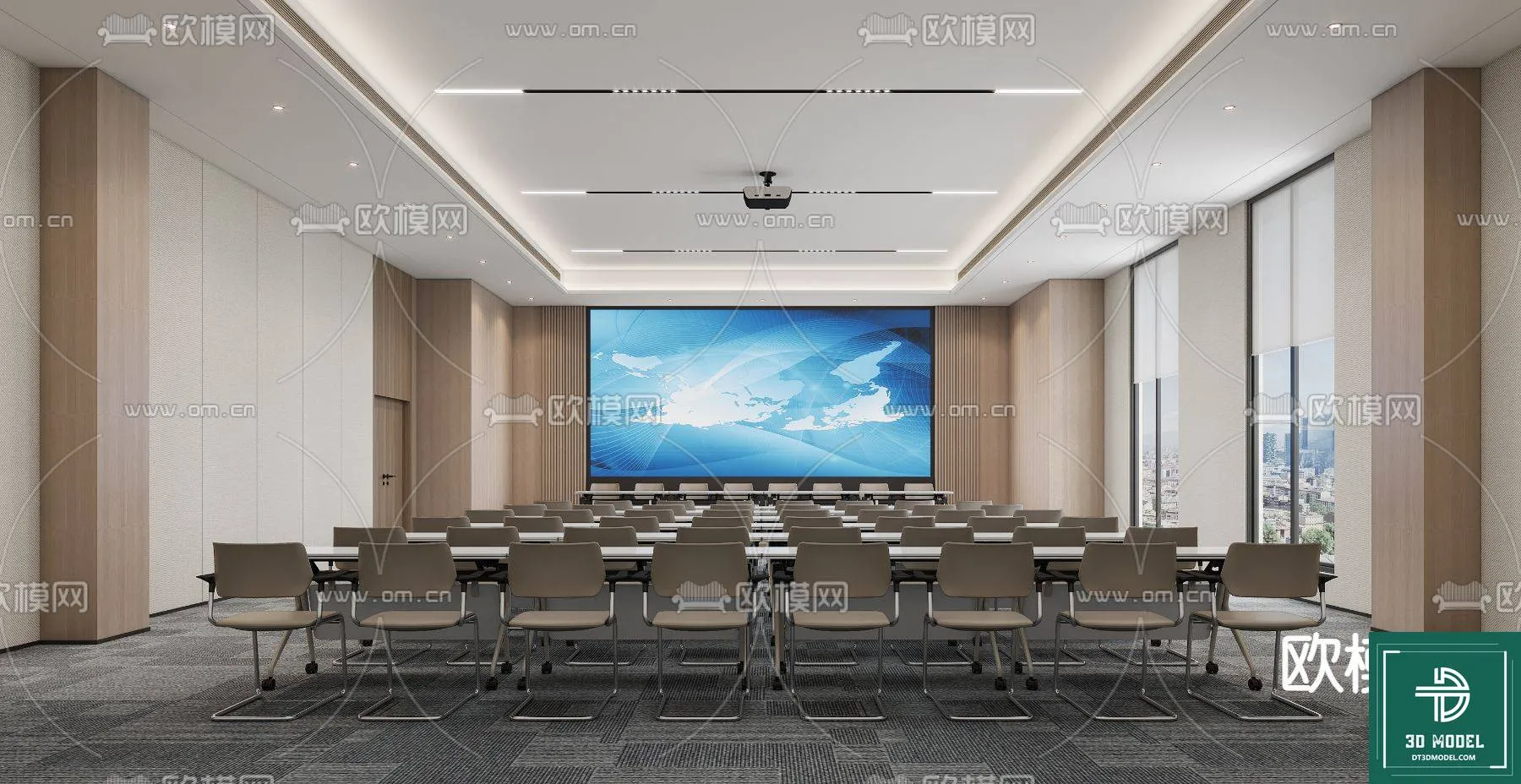 Meeting Room 3D Scene - Interior Design - 109