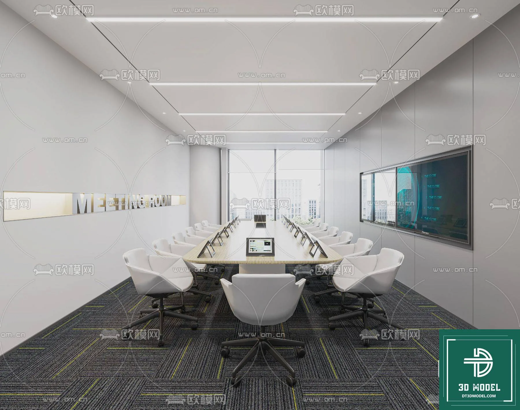 Meeting Room 3D Scene - Interior Design - 110