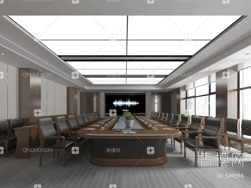 Meeting Room 3D Scene - Interior Design - 115
