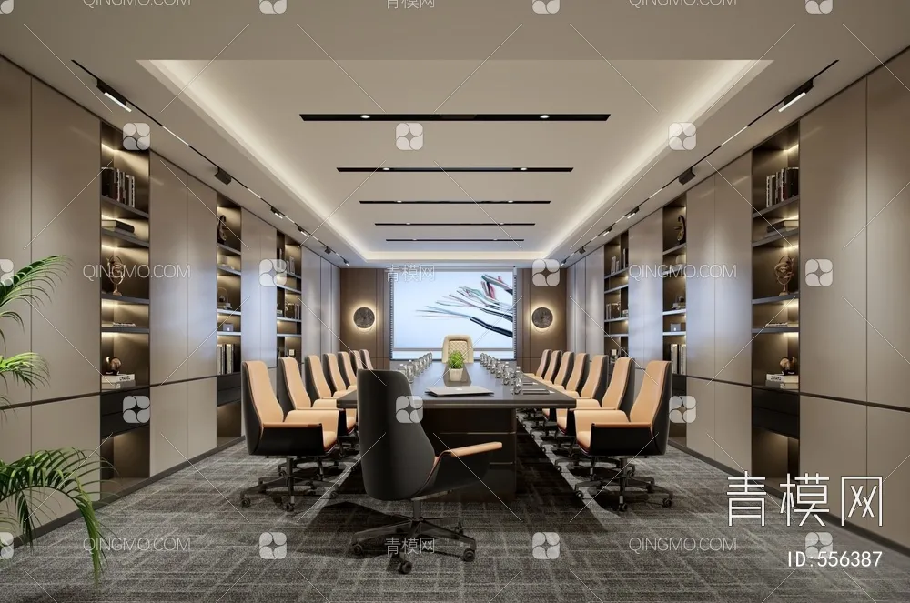 Meeting Room 3D Scene - Interior Design - 118