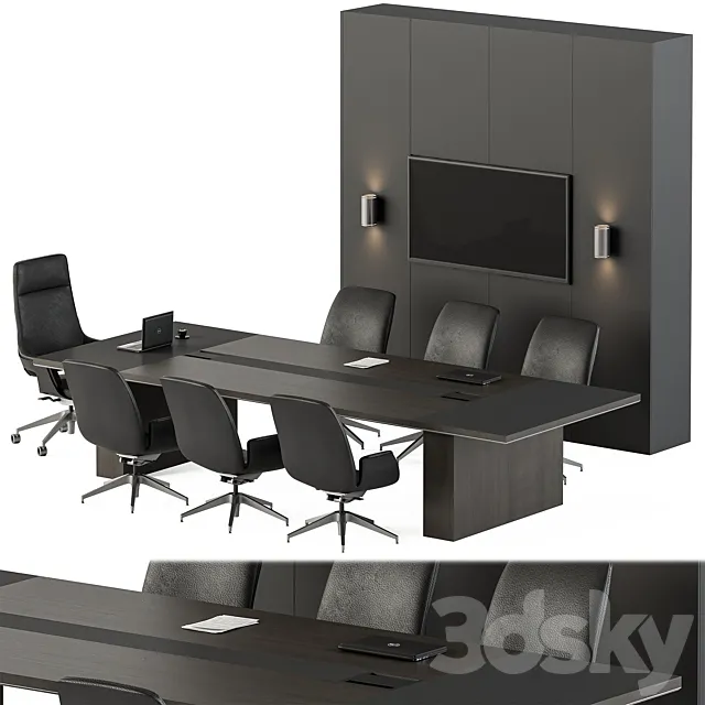 Meeting Table - Office Furniture 362 3D Model