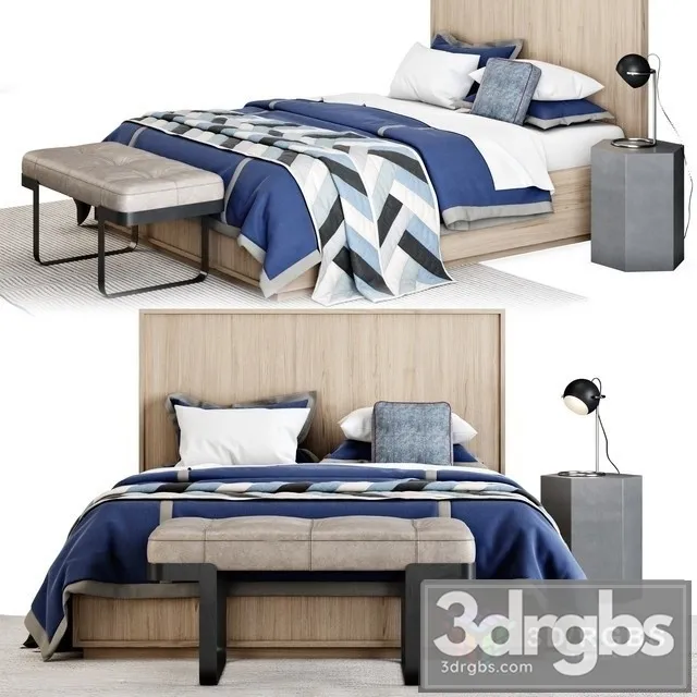 Meier Panel Bed 3D Model Free