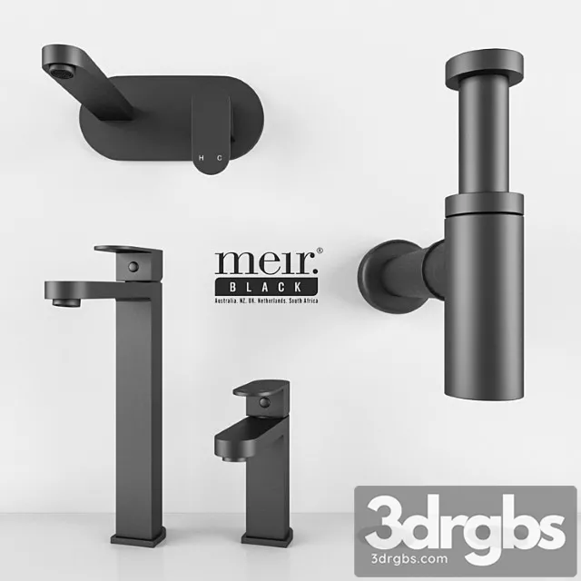 Meir Black Set 07 3D Model Free