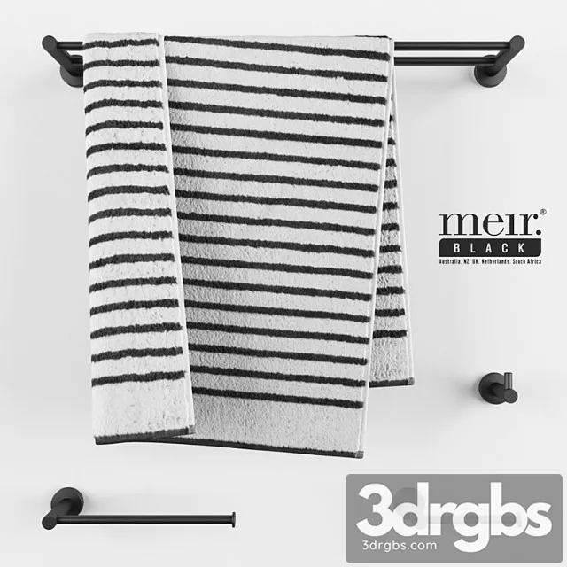Meir Black Set 10 3D Model Free