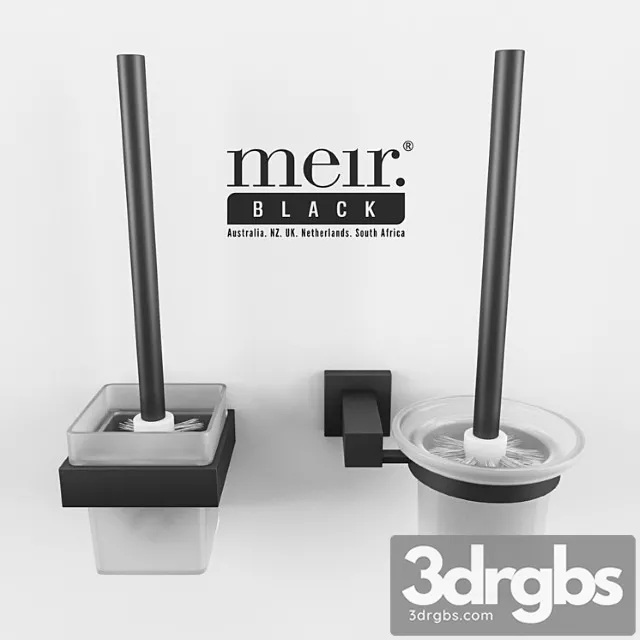 Meir Black Set 16 3D Model Free