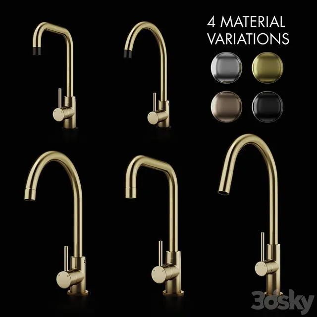 Meir Kitchen faucet and Taps 3D Model