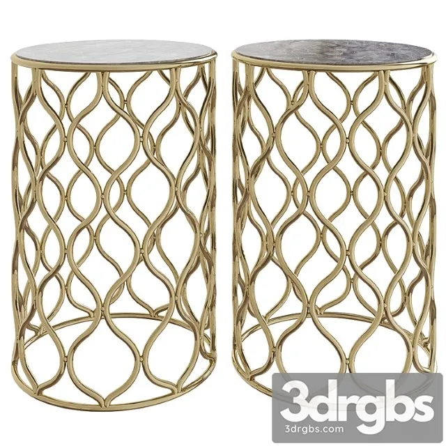 Meja tembaga kuningan magelang 2 3D Model Free