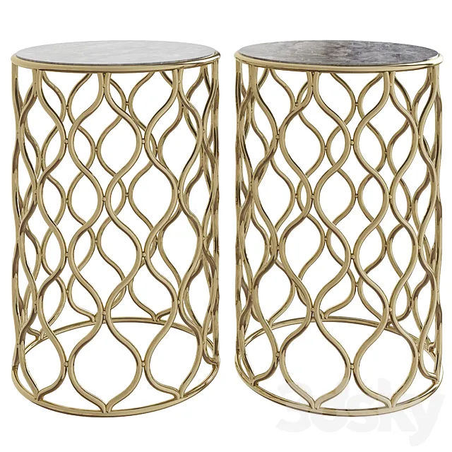 Meja Tembaga Kuningan Magelang 3DModel