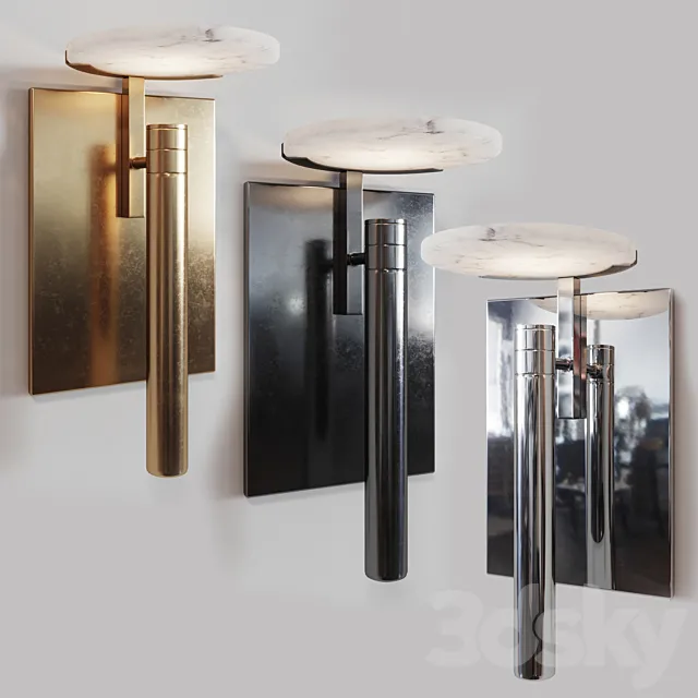 Melange floating disc sconce by Kelly Wearstler 3D Model