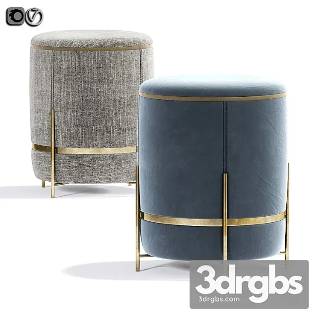 Melange Stool 02 3D Model Free