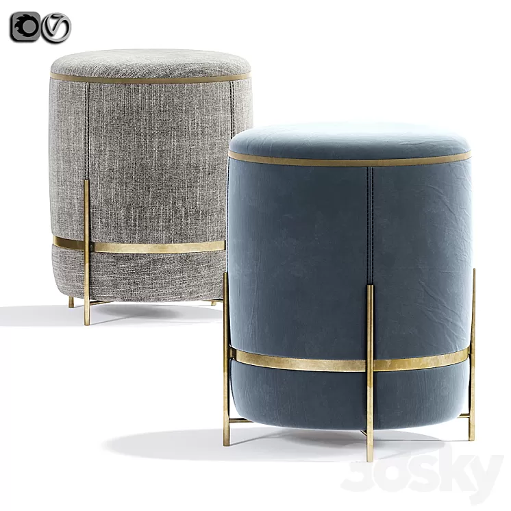Melange stool 02 3D Model