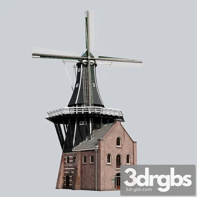 Melnitsa Molen De Adriaan 3D Model Free