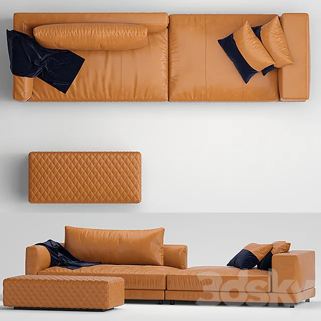 MELPOT Sofas by natuzzi 01 3DModel