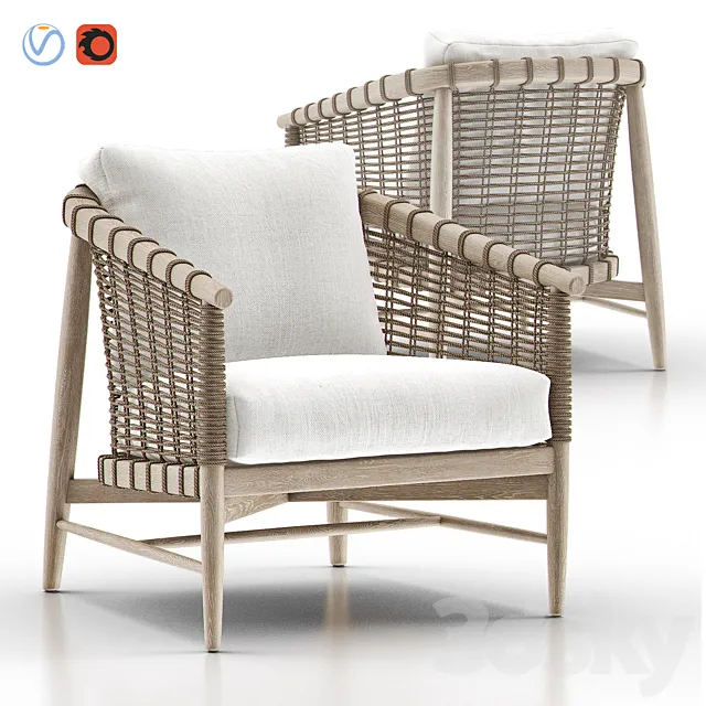 MELROSE Lounge Chair 3D Model