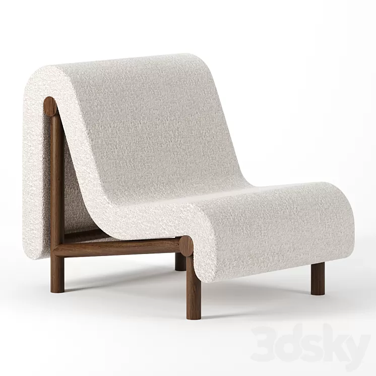 Melt Lounge Chair by Bower Studio 3D Model