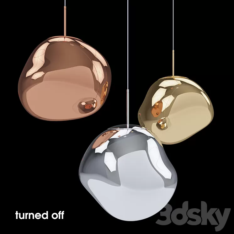 Melt Pendant Light by Tom Dixon 3D Model