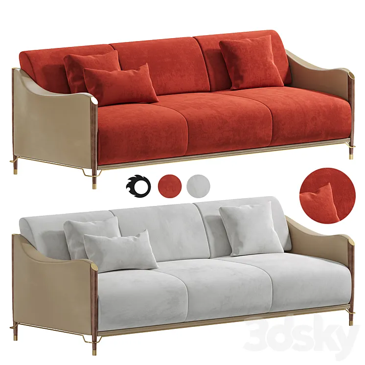 Melting Light sofa 3D Model Free