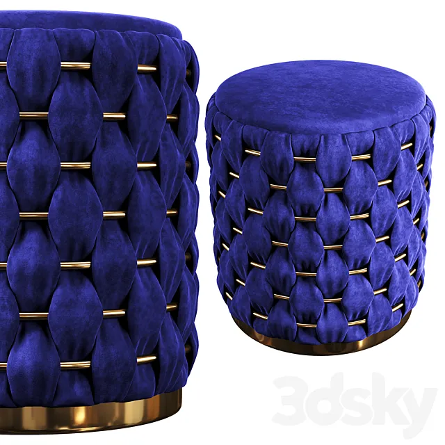 Memoir lust ottoman 3D Model