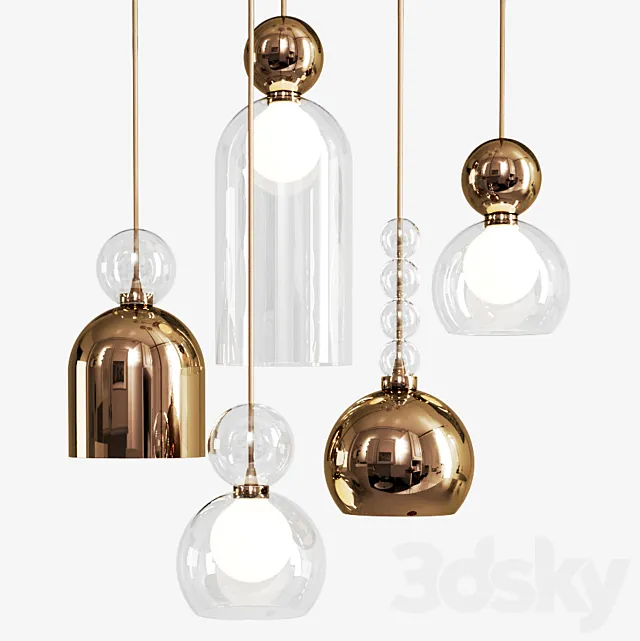 Memoria pendant lamps 3D Model
