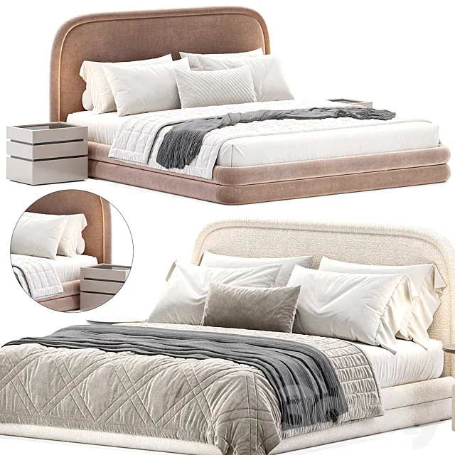 Mendosa Bed By Laredoute 3D Model