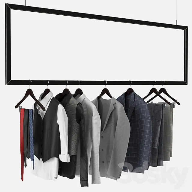 Men's Clothing 3D Model