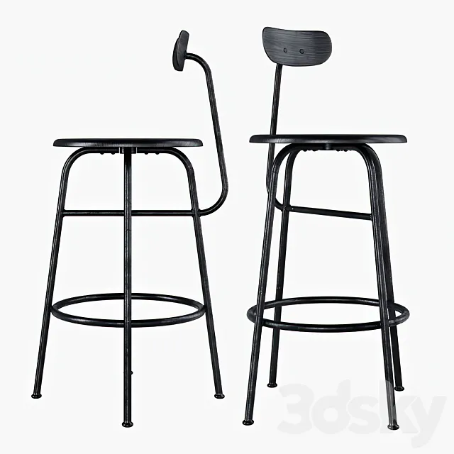 Menu Afteroom Counter chair 3D Model