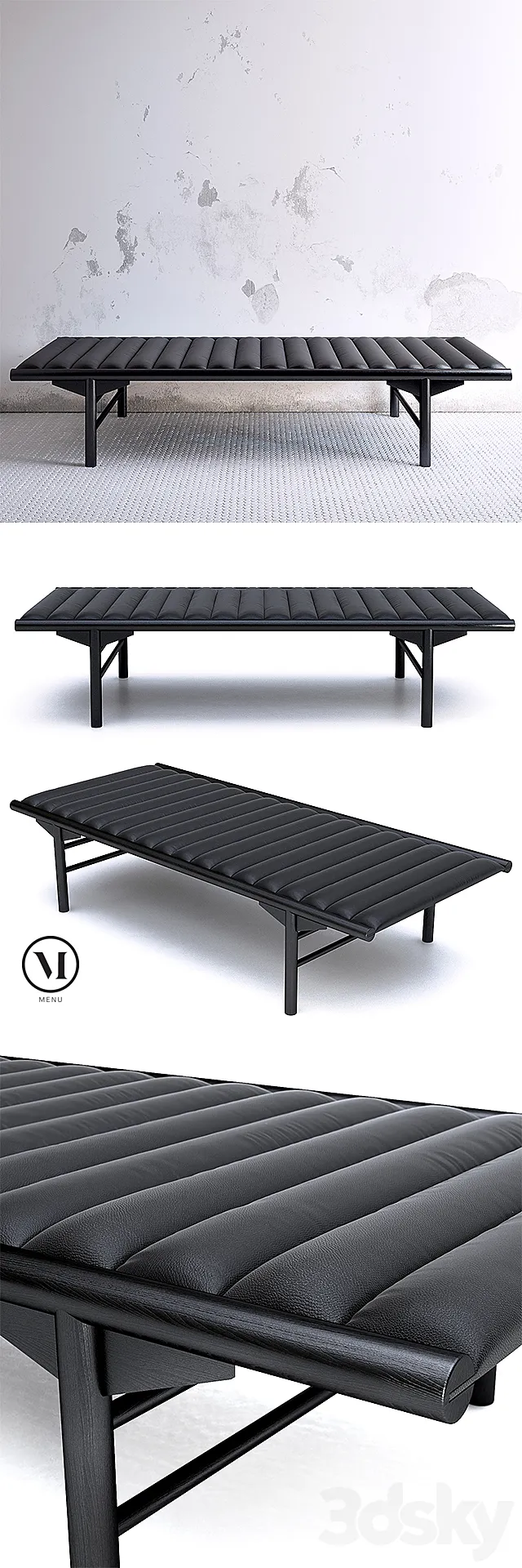Menu Daybed 3D Model