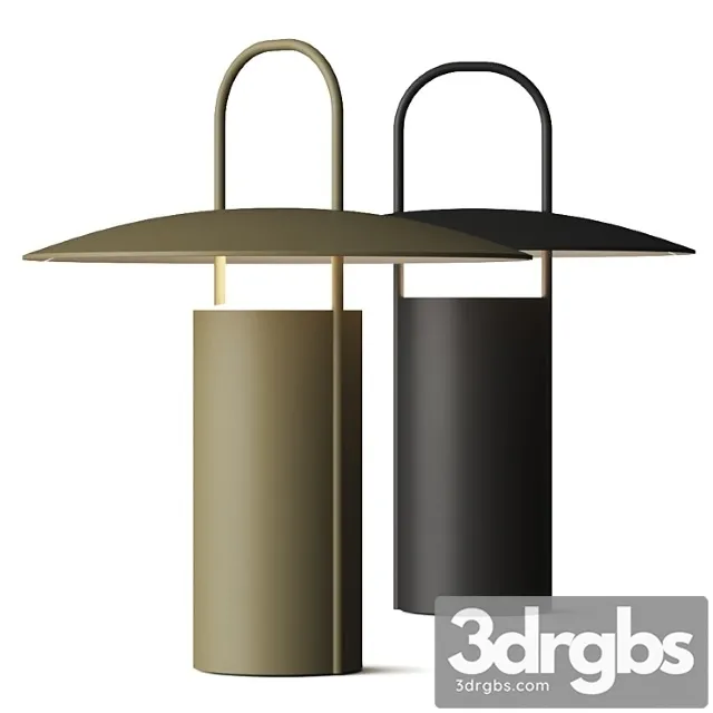 Menu Ray Portable Table Lamp 3D Model Download