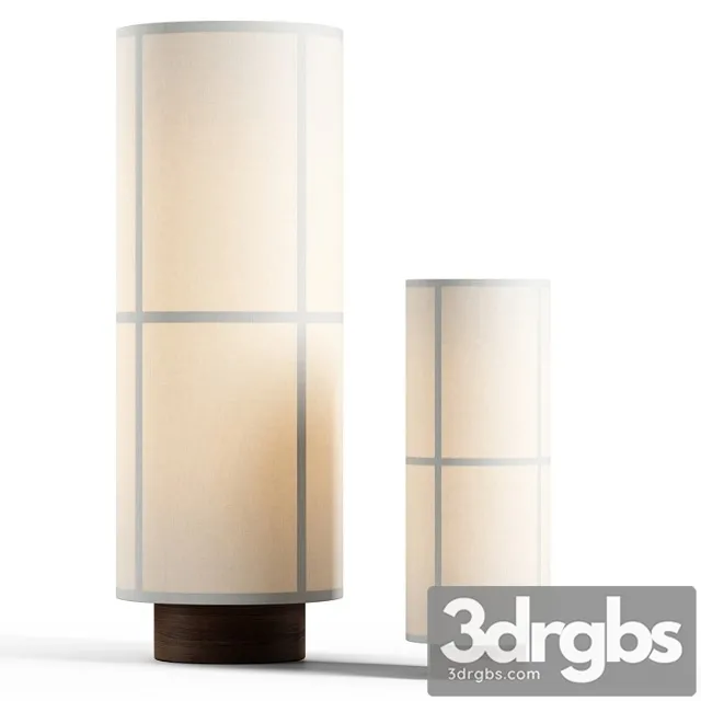 Menu Space Hashira Table Lamp Set 3D Model Download