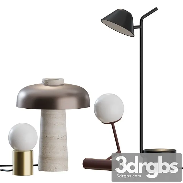 Menu Table Lamps 3D Model Free