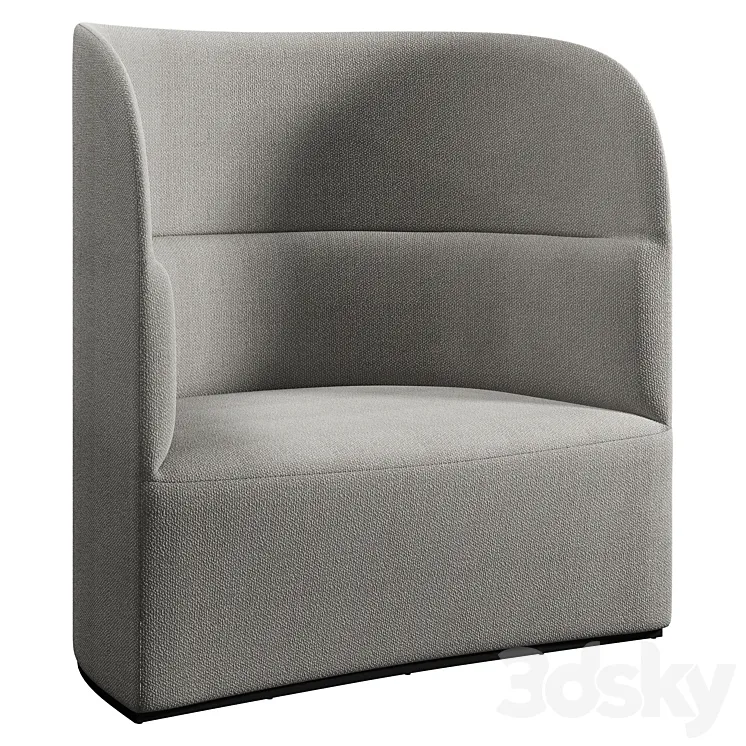 Menu - Tearoom Lounge Chair High Back 3D Model Free