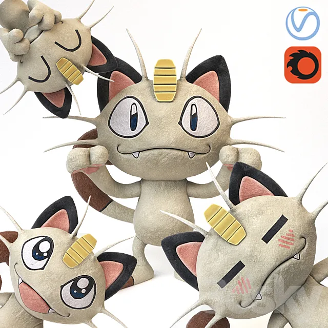 Meowth 3DModel