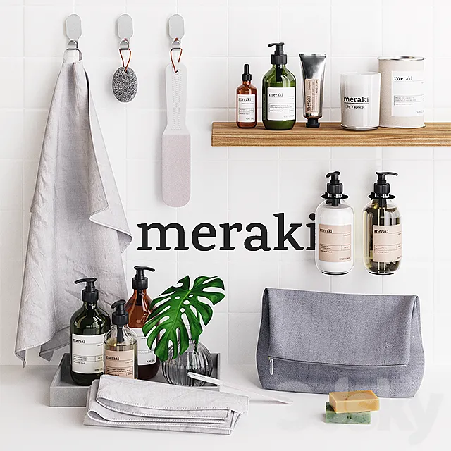 Meraki Bathroom Set 3DModel