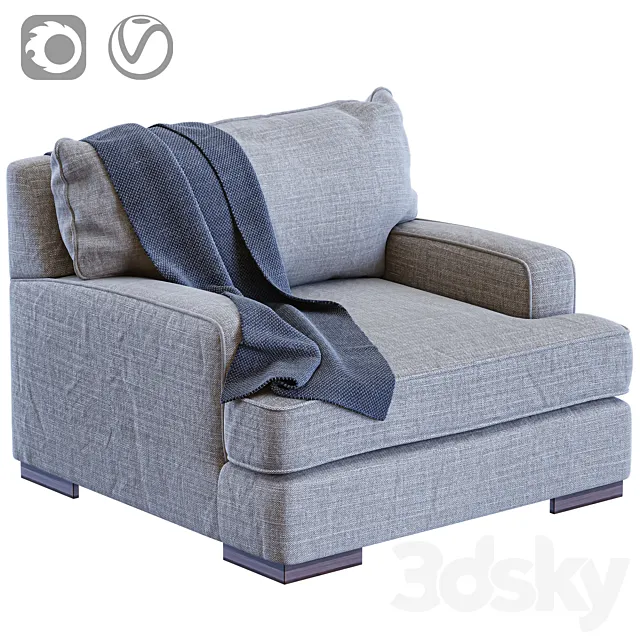 Mercado Armchair 3D Model