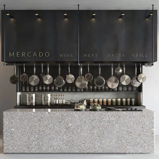 Mercado Restaurant 3D Model