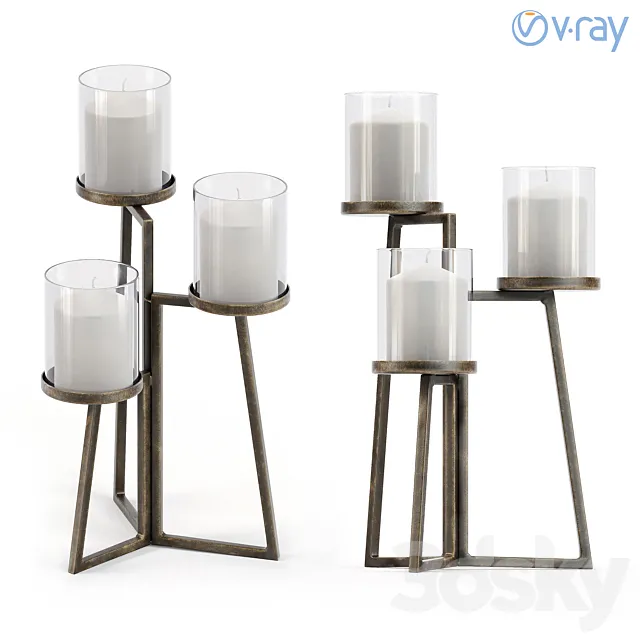 Mercana Tristan Candle Holder 3DModel