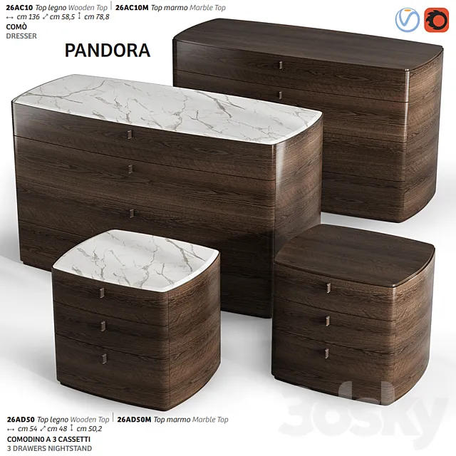 Mercantini PANDORA stand 3DModel
