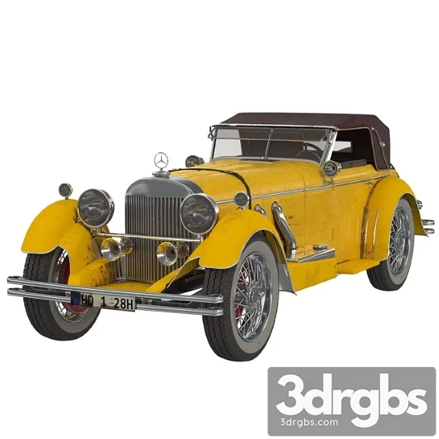 Mercedes 1928 3D Model Free