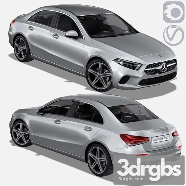 Mercedes-benz a-klasse iv (w177) sedan 3D Model Free