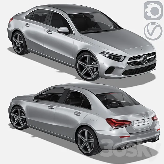 Mercedes-Benz A-klasse IV (W177) sedan 3DModel
