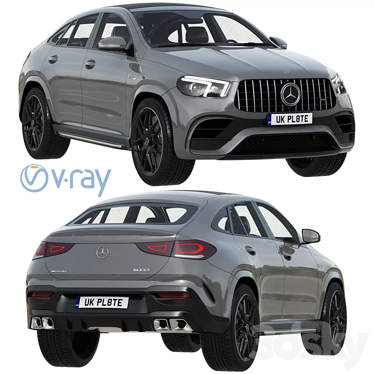 Mercedes-Benz AMG GLE 63 Coupe 2021 3D Model