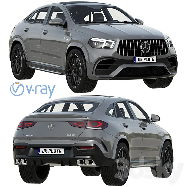 Mercedes-Benz AMG GLE 63 Coupe 2021 3DModel