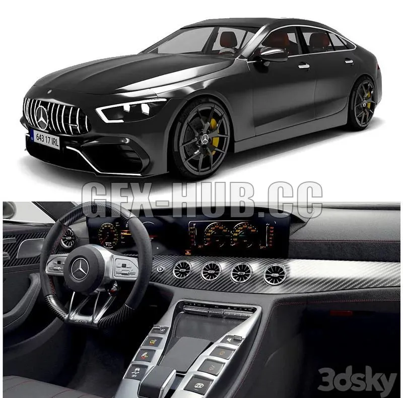 Mercedes Benz Amg Gt 63 s 3D Model