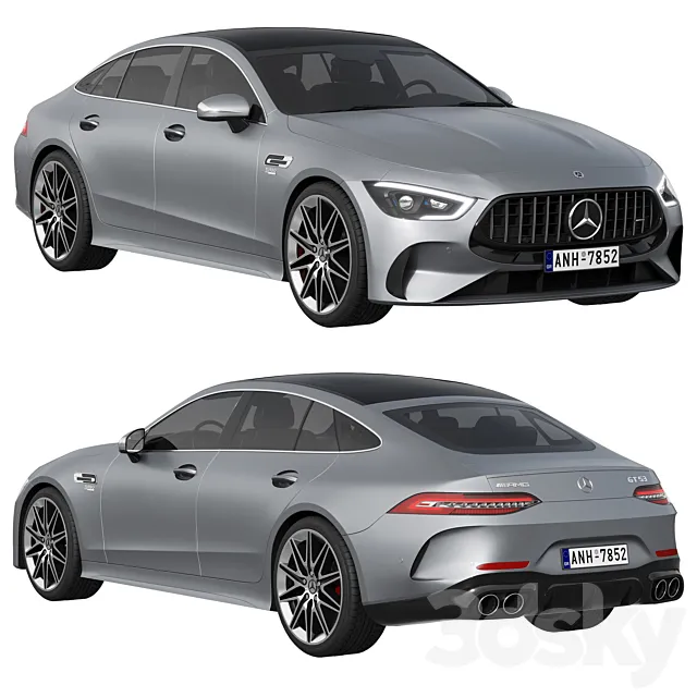 Mercedes-Benz AMG GT53 4-Door 2023 3D Model