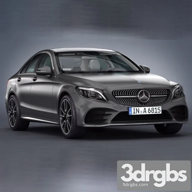 Mercedes Benz C Class 2019 3D Model Free