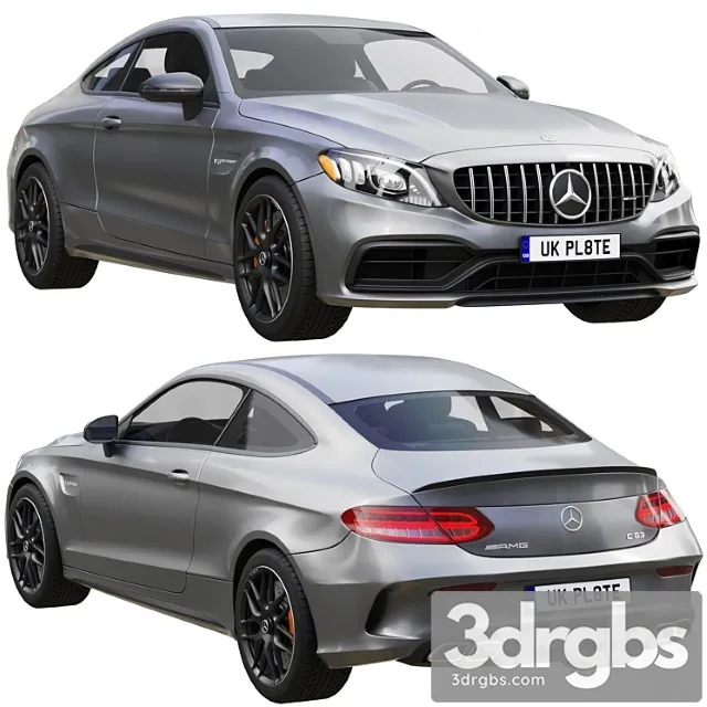 Mercedes Benz C63 Coupe 2020 3D Model Free